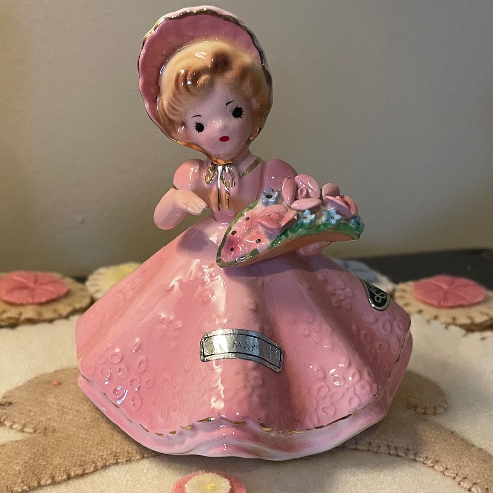 Vintage Josef Originals MAY Doll of the Month Figurine
